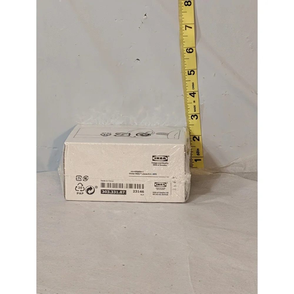 IKEA Blast Curtain‎ Rod End Set of 2 White